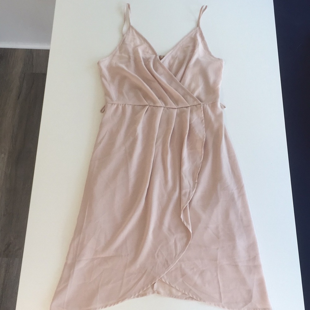 Sienna Sky Blush Drapped Short Dress